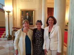 Nancy Lundebjerg (AGS CEO), Robyn Stone (ED, LeadingAge Center for Applied Research) and Cheryl Phillips (LeadingAge SVP of Public Policy & Advocacy)